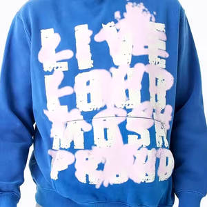 Sudaderas con capucha bordadas desgastadas personalizadas para hombre más vendidas, forro polar térmico con estampado profesional, ropa cómoda - Product Image 3