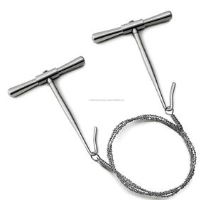 กรรไกรตัดกระดูก Gigli Saw Wire ขนาด 50 60 70 ซม. ทำจากสแตนเลสสตีล แบบยืดหยุ่น สำหรับศัลยกรรมกระดูกและข้อ ใช้ตัดกระดูกด้วยมือ ยี่ห้อ World Precision Surgical - Product Image 1