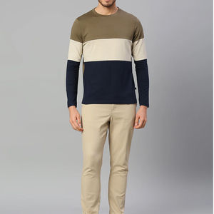 T-shirt en coton à manches longues pour hommes personnalisé OEM Vente en gros Conception de haute qualité Vêtements de mode T-shirts à manches longues pour hommes - Product Image 6