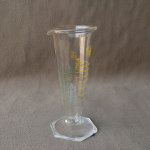 Cilindro de Medición de Vidrio Científico de Doble Escala de 25 ml, Ecológico, Fabricado en India, Base Hexagonal, para Uso en Laboratorio y Hogar, Venta al por Mayor - Product Image 1