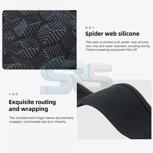 Guantes de entrenamiento de gimnasio de neopreno hechos a medida, guantes de ejercicio sin dedos de entrenamiento cruzado para Fitness y levantamiento de pesas pesadas - Product Image 3