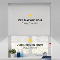 Tamaño personalizado sin Taladro Inalámbrico 100% persianas enrollables opacas para ventanas