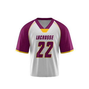 Sublimación personalizada de alta calidad Lacrosse Jersey Diseño superior Lacrosse Uniformes Mejor fabricante Uniforme de lacrosse de manga corta - Product Image 6