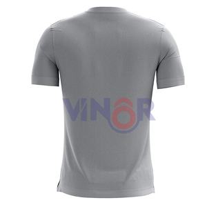 Entraînement de joueur de football uniformes de football vêtements de sport gris argenté maillot de football adultes vêtements de football maillot personnalisé OEM - Product Image 5