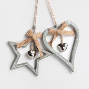 Ornement suspendu en métal ovale fait à la main de Noël-festif et moderne de haute qualité durable et facile à installer pour la décoration de la maison et du bureau - Product Image 2