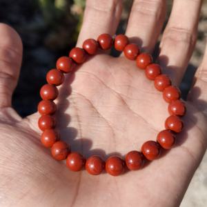 Wholesale Natural Gemstone 8mm Red Jasper <b>Bracelets</b> Jewelry <b>Bracelet</b> for Beauty Gift - Product Image 1