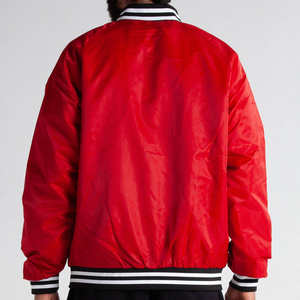 Chaqueta Universitaria de Lana, Chaqueta Varsity con Letras Bordadas, Chaqueta de Cuero Sintético y Lana, Chaqueta Universitaria de Lana de Oveja Pura para Hombre - Product Image 2