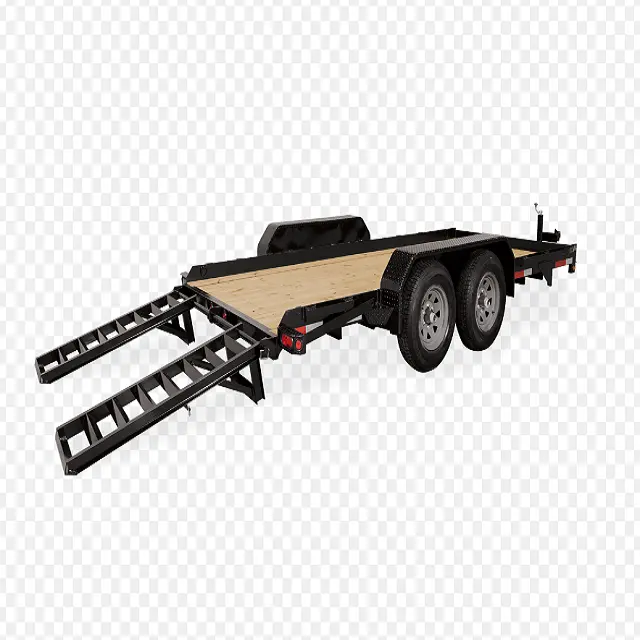 High Quality 40ft Flat Bed Semi Trailer 3-Axle Container Truck Trailer for Heavy Hauling
