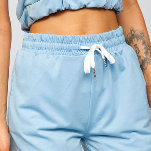 2025 conjunto de 2 piezas para mujer, ropa de calle de talla grande, mono de algodón y poliéster, cintura alta, conjunto corto de 2 piezas para mujer - Product Image 6