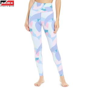 INDEX SPORTSWEAR Leggings de Yoga de Cintura Alta con Estampado Geométrico y Cintura Elástica para Mujer - Product Image 1