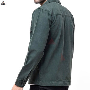 Veste en jean noire pour homme la plus confortable, toile de haute qualité, tissu fin, prix de gros - Product Image 2