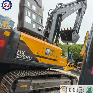 Excavadora Hyundai HX220HD HX220L HX220S usada original, lista para enviar, excavadora de cadenas de 22 toneladas para la venta, excavadora para construcción - Product Image 1