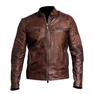 Veste en cuir sur mesure, vêtements de mode pour hommes, veste en cuir personnalisée, veste élégante et mince pour hommes - Product Image 1
