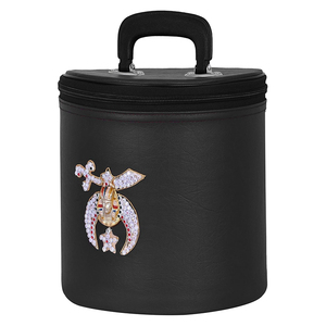 เคสเครื่องราชกกุธภัณฑ์หนังเทียมสีดำน้ำหนักเบางานปักลายมงกุฎ - Product Image 2