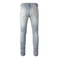 Jeans en denim uni personnalisés avec logo imprimé, streetwear pour hommes, automne, 100% coton respirant, couleurs et tailles personnalisées pour la vente en gros