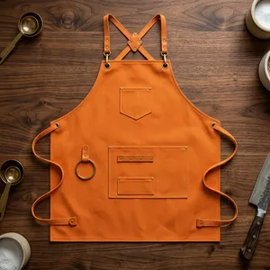 Personalized Reusable Canvas <b>Apron</b> Custom Gift <b>for</b> <b>Men</b> Bartender's & Chef <b>Apron</b> Embroidered Design <b>for</b> Dad Water Resistant - Product Image 1