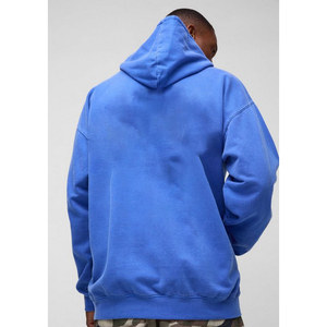 Sweat-shirts surdimensionnés personnalisés de haute qualité OEM, vêtements d'entraînement, sweat-shirt bleu personnalisé en coton, pull-over pour homme, sweat-shirt uni en tissu polaire - Product Image 6