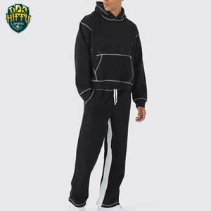 Conjunto Deportivo de Alta Calidad para Hombre, Ropa Casual de Invierno, Hecho a Medida, 100% Algodón, Corte Regular, Cuello con Capucha, Diseño Liso - Product Image 6