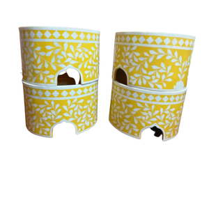 Soporte para Pastel Clásico con Incrustaciones de Hueso, Decoración de Postres de Lujo, Personalizable para Bodas, Eid, Ramadán, Eventos Elegantes - Product Image 4