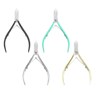 Ciseaux coupe-cuticules 4 couleurs en acier inoxydable pour manucure et peau morte Pince à bec d'aigle pour pédicure - Product Image 1
