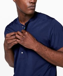 Vente en gros 220g T-shirts tricotés Chemises vierges sur mesure avec sérigraphie de sonnerie et broderie à motif solide Style formel - Product Image 5