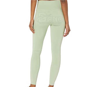 Leggings de fitness taille haute pour femmes de haute qualité tissu tricoté en Spandex personnalisé pour le sport approvisionnement en gros pour les entraînements de gymnastique - Product Image 2