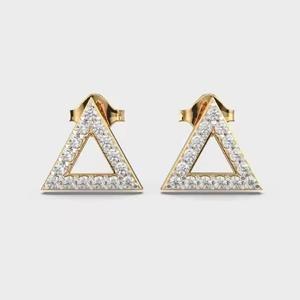 <b>Earrings</b> with Screw <b>Back</b> in 18K <b>Gold</b> Perfect for Luxury Gift Stores Jewelry - Product Image 1