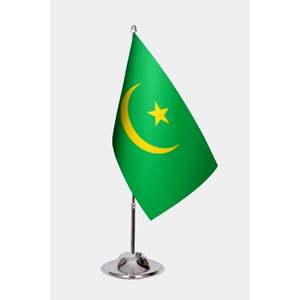 Drapeaux de table Mauritanien : Techniques d'impression numérique, Matériau en aluminium pour graphiques - Product Image 1