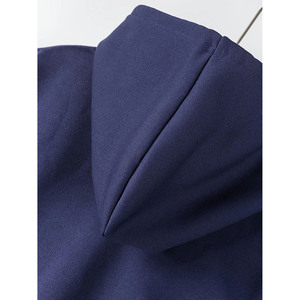 Sudadera con Capucha Azul Marino para Hombre, Corte Regular, Informal, con Bolsillo, Manga Larga, para Otoño - Product Image 5