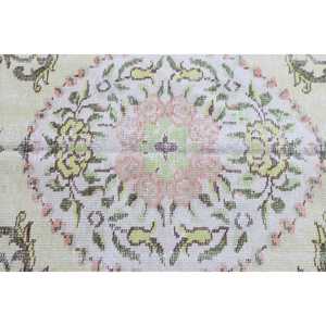 Grand tapis turc 5,9x9,2 pieds, tapis oriental vintage en laine verte - Product Image 5