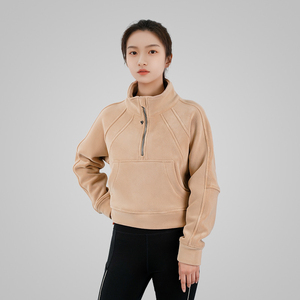 Sudadera con capucha para mujer, Jersey ligero de algodón, manga larga, ropa de calle informal de gran tamaño para correr, yoga y deportes al aire libre - Product Image 3