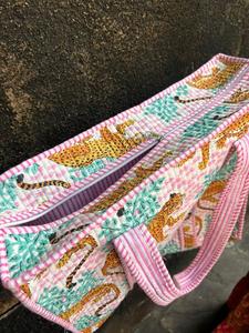 Bolsa de Mano Grande de Algodón Hecha a Mano para Mujer, Otoño, Invierno, Verano, con Cierre Abierto, Cadenas, Diseño de Moda Portátil, para Playa, Mercado, Compras - Product Image 4