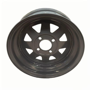 HUA <span class=keywords><strong>MEI</strong></span> Jantes de haute qualité en acier pour remorque 13 pouces 4 trous PCD 4x100 13 '14' 15 '16' Tailles État neuf - Product Image 5