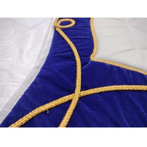 แผ่นรองอานม้าม้าม้าแบบอังกฤษสีเทา/น้ำเงินดีไซน์เนอร์ผ้าฝ้ายโพลีเอสเตอร์/ ผ้าเจาะลายนักขี่ม้าอังกฤษขายดี - Product Image 4