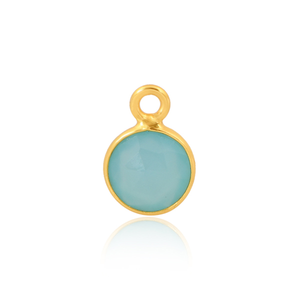 Nouvelle arrivée 925 argent Sterling naturel Aqua calcédoine pierre précieuse pendentif conception fabricant de bijoux personnalisés - Product Image 3
