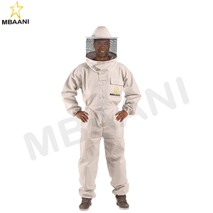 Traje de Apicultura en color rosa té con velo redondo para apicultores profesionales. - Product Image 2