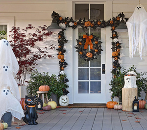 ตะกร้าไฮยาซินธ์ธรรมชาติทำมือทาสีขาวดีไซน์หยักแปลกๆสำหรับวันฮาโลวีน - Product Image 4