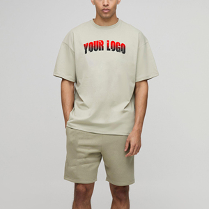 Conjuntos Cortos Extra Grandes para Hombre, 100% Algodón, Estampados, Ecológicos, Elegantes, Casuales, Ropa de Moda Urbana, Precio Económico - Product Image 6