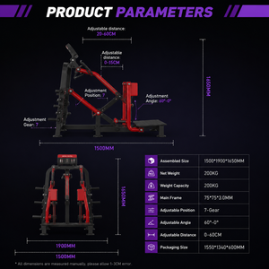 BM Commercial Gym Use Plate Loaded Glute Hip Trainer Fitness Club Strength Training Equipment Standing Abductor <span class=keywords><strong>Machine</strong></span> - Product Image 3