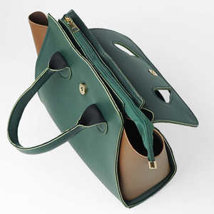 Sac fourre-tout en cuir véritable tissé à la main pour femmes, couleur personnalisée, qualité supérieure, 100% cuir, fermeture éclair, résistant à l'eau - Product Image 4