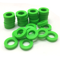 Rondelle plate en fluororubber FKM, joint d'étanchéité en silicone vert fluorescent, entretoise