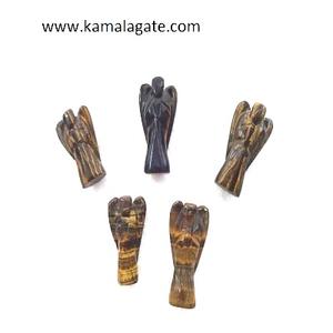 Pierre précieuse faite à la main de 2 pouces cristal d'ange sculpté Howlite naturelle pierre semi-précieuse style chakra pierre précieuse de guérison pour la vente en gros - Product Image 3