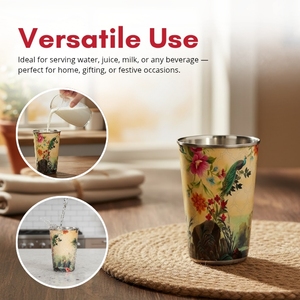 Hot Sale Halloween Gifts Single Wall Stainless Steel Camping <b>Glasses</b> Coffee Beer Pint Cup Stackable Metal Drinking <b>Glasses</b> Cups - Product Image 3