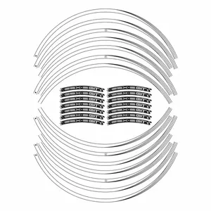 Kit Strisce Adesive per Cerchioni da 17 Pollici per Moto Suzuki GSX-S 1000 GT, Compatibili con Adesivi per Motociclette - Product Image 2