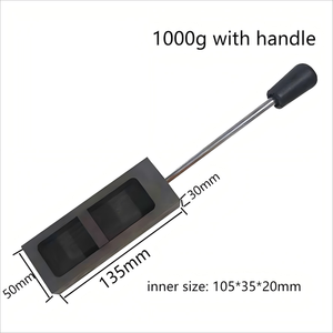 Boasta 0.25-5 KG or <span class=keywords><strong>argent</strong></span> Graphite <span class=keywords><strong>lingot</strong></span> moule coulée creuset moule pour fondre coulée raffinage métal fabrication de bijoux outil - Product Image 4