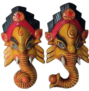 Handmade Garuda Wall Wooden Mask God Excellent home decorative piece| Hanging Hand Crafted Made In Nepal| Wholesale price
