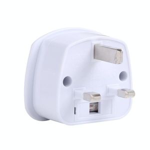 White 250V UK to EU Power Conversion <b>Plug</b> Travel <b>Adapter</b> for Convenient International Charging - Product Image 1