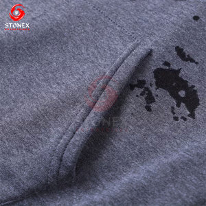 Sweat à capuche pour homme de haute qualité, élégant, d'hiver, avec impression personnalisée, design surdimensionné, streetwear décontracté, en molleton de coton - Product Image 3