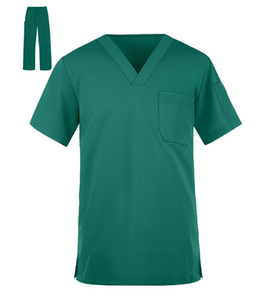 Ensembles de blouses médicales HRM en sergé denim, unisexe, mélange de coton, usage hospitalier HRM-4531 - Product Image 1