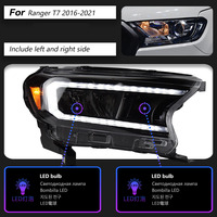 Ensemble de phares projecteurs Bi-LED pour Ford Ranger Everest 2016-2020, clignotants séquentiels DRL, Canbus, Plug and Play, pièces automobiles